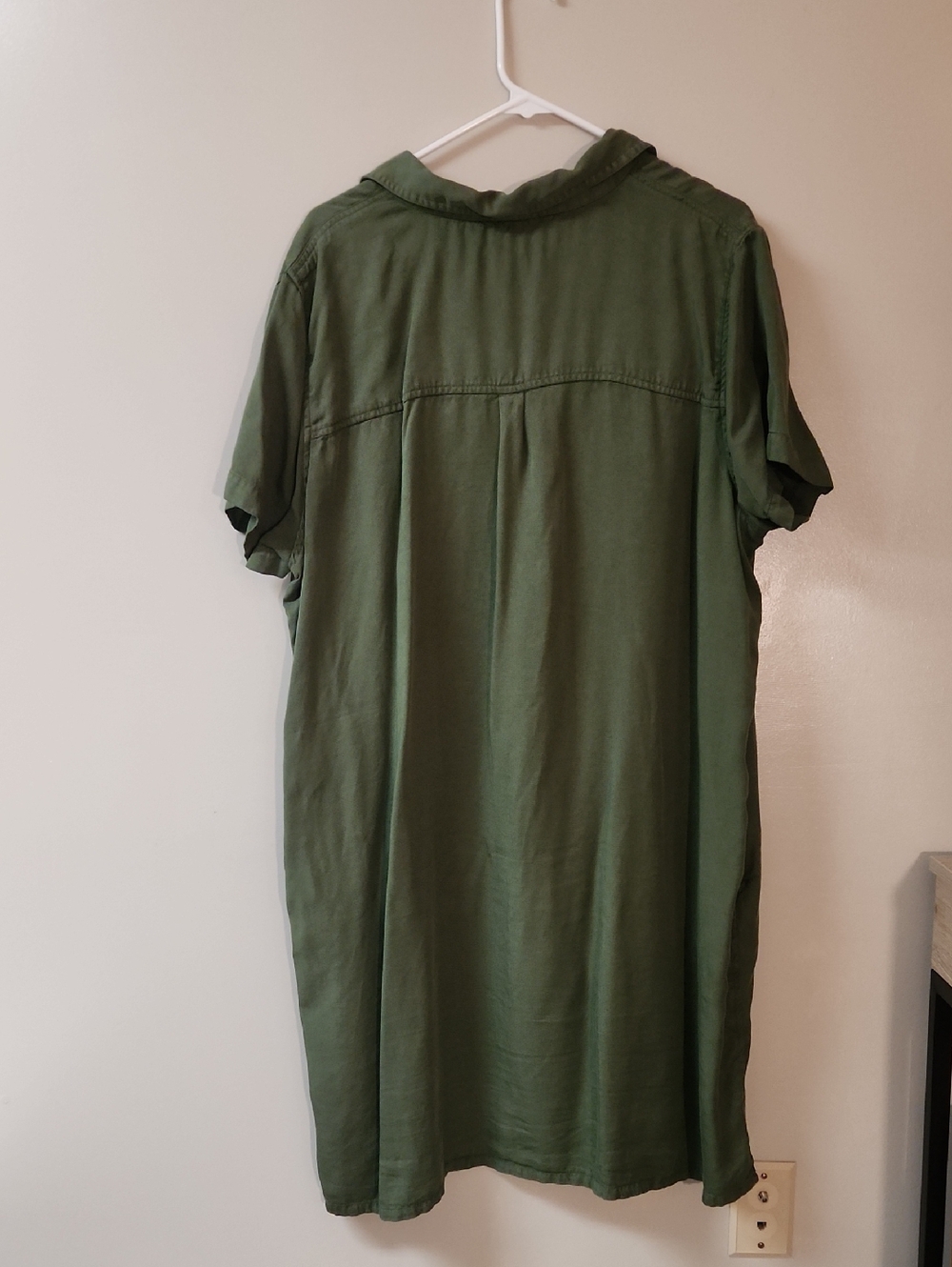 GAP Olive Green Polo Shift Dress - Picture 3 of 3